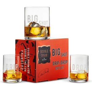 Double Dram set of 3 shot glasses/barware